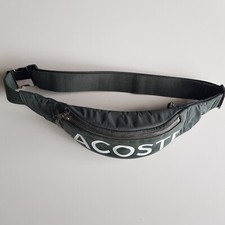 Sac Banane Cuir & Nylon Kaki Lacoste