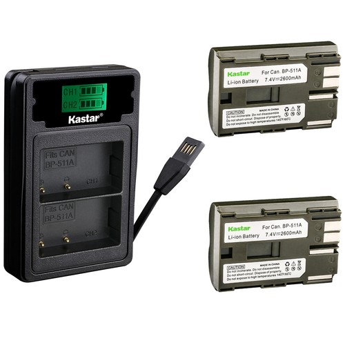 Kastar battery charger for - 2, +