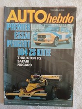 AUTO HEBDO N°58 14/4/1977
