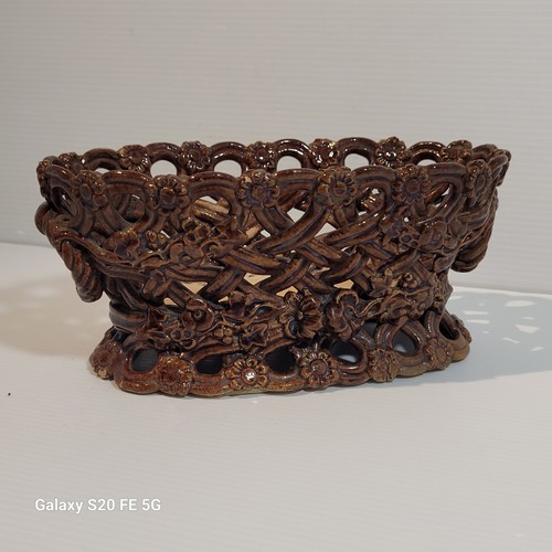 Corbeille faience tressé - corbeille,