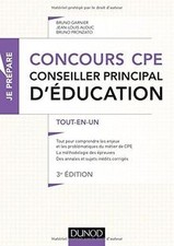 Concours CPE - Conseiller principal déducation - 3e ... | Livre | état très bon