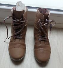 bottes boots bottines Kickers 39 cuir très souple doublées Liberty lacets