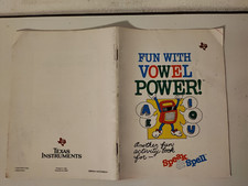 Notice console dictée magique texas instruments module fun with voyel power