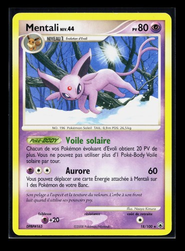 Carte pokémon mentali 100 - carte,