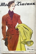 Modes et Travaux n° 620 Août 1952 revue ancienne couture tricot mode femme