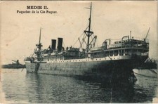 CPA AK Medie II - Paquebot de la Cie Paquet SHIPS (1203568)