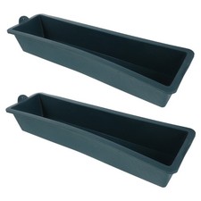  Lot de 2 mangeoires pour poulets : mangeoires robustes en acier pour bétail,