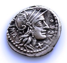 Sc-Republica Romana. Gens Fabia, Denar. Roma. 124 a. C. Argent 3,93 G