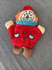 O/ Doudou marionnette clown MAISONS DU MONDE cirque 27 cm (MO5287) Circus Rouge