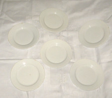 Ancienne assiette blanche faïence de Gien 1875 (x6) comme Creil Montereau