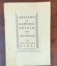 Livret MESSAGE DU MARECHAL