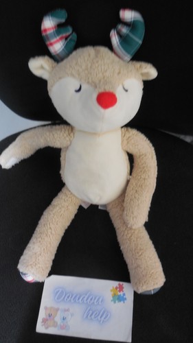 Doudou peluche renne cerf - peluche,