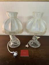 2 lampes de chevet modèle médaillon en cristal de Baccarat (prix pour 1)
