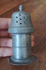 salière poivrière ancienne XIX ème Étain 