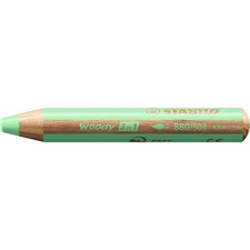 [880/503] STABILO Crayon multi-talents woody 3en1, rond, vert pastel