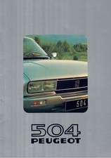 Catalogue brochure Peugeot 504