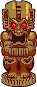 Statue tiki autocollant - statue, 1
