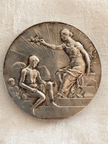 Médaille bronze argenté - bronze,