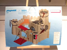 PLAYMOBIL PIÈCE 6001 / NOTICE CHÂTEAU/ FORTERESSE DU FAUCON NOIR