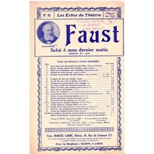 FAUST Salut ô mon dernier