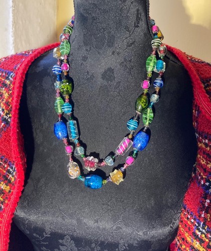 Collier vintage ancien double - collier,