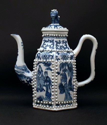 Antique chinese blue and - blue, white