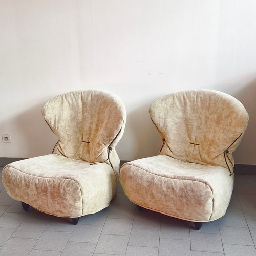 Paire fauteuils chauffeuses - de,