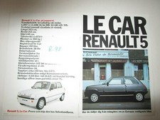 N°R.98 / RENAULT 5 LE CAR