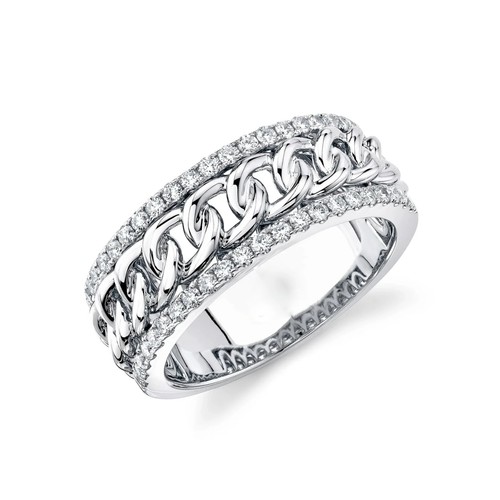 14k blanc hommes - blanc, diamant
