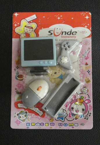Lot gommes fantaisie - lot,
