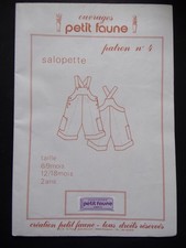 § patron ancien PETIT FAUNE