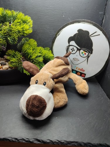 Doudou chien beige marron