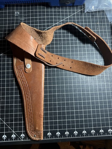 Vtg leather holster fit - fit, super