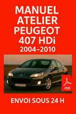 Manuel atelier peugeot 407 - atelier, hdi