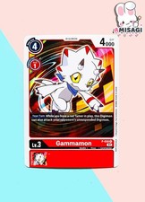 Carte À Jouer Digimon - Gammamon P-058 PROMO TCG Anglais Anime Manga