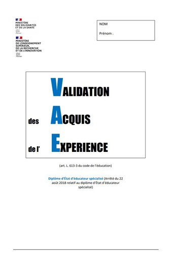 Livret vae référente ase - vae,