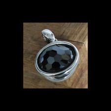 Pendentif Pierre Lang - pierre noire