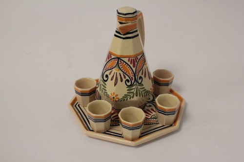 Service liqueur faïence - service,