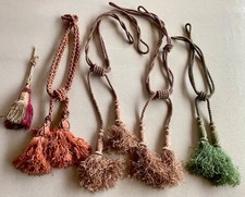 Lot de belles Passementeries anciennes, Embrases de rideaux, Pompons