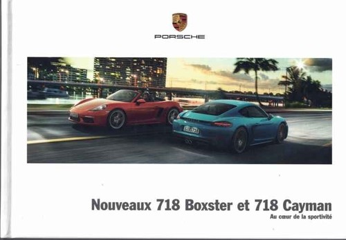 Catalogue brochure porsche 718 - brochure,