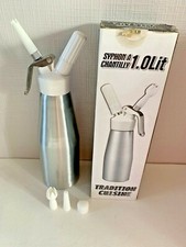 :SYPHON SIPHON A CHANTILLY PROFESSIONNEL EN METAL  UN LITRE  excellente qualité 