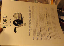 VINTAGE FJORD S-103 TROLLING