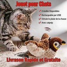 Jouet pour chat avec herbe à
