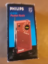 Philips Radio Transistor D1230 Rouge. Vintage Années 70