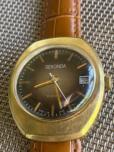 Ussr wrist gilded watch au10 - wrist,