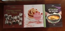 LOT DE 3 LIVRES DE RECETTES VORWERK THERMOMIX Cuisinez comme les chefs / Dessert