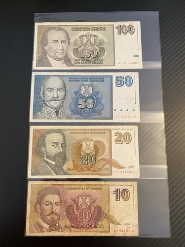 Serbie dinar 100 - dinar, 100-50-20-10