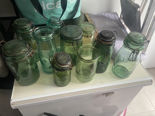 Vintage lot bocaux - lot, 10