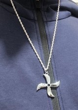 Collier Naruto Pendentif Shuriken Fuma De Konoha