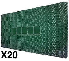 Housse de tapis de table Texas Poker Hold'Em Layout 90 x 60 cm vert...